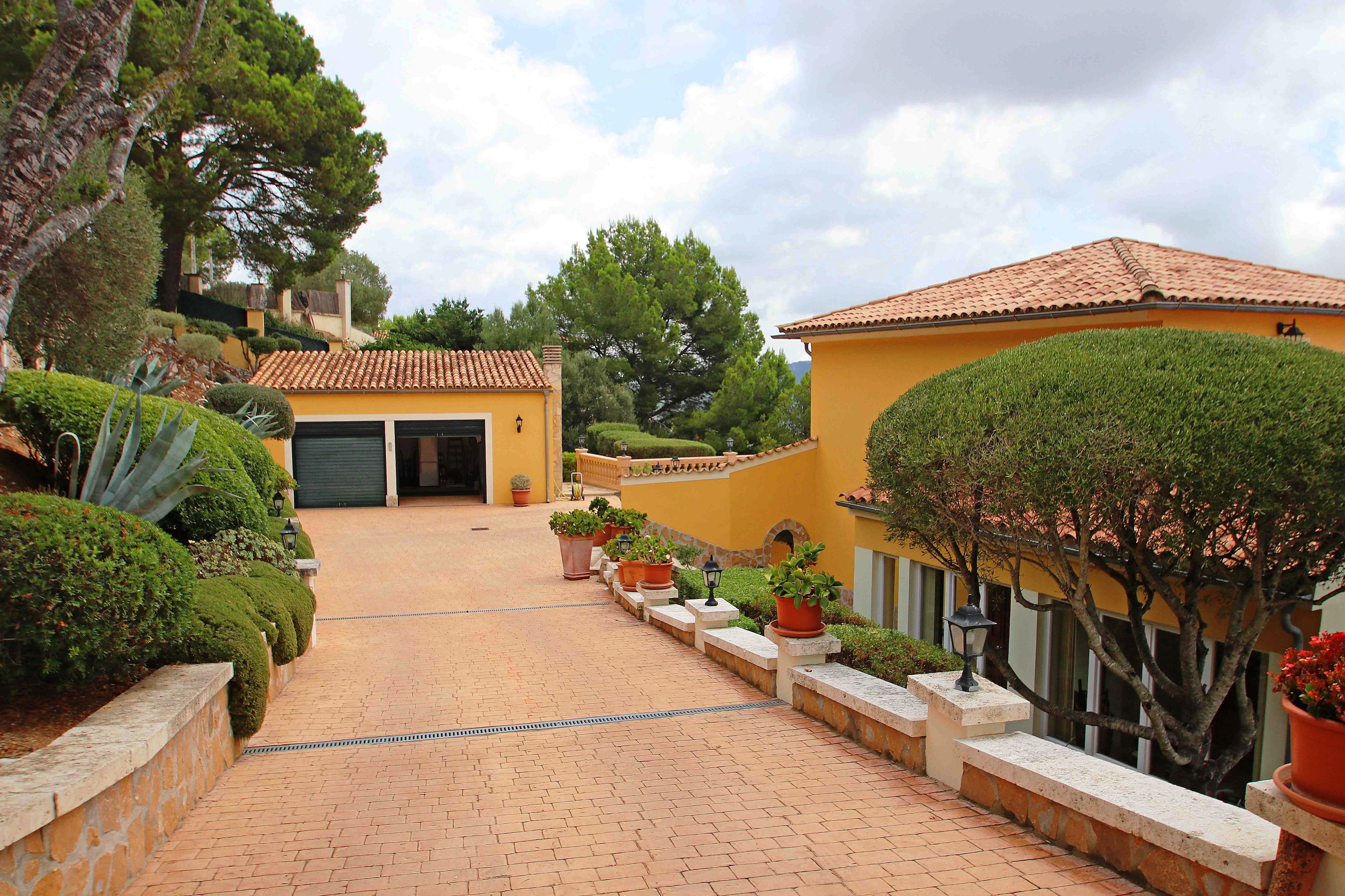 Casa mediterránea con vistas panorámicas en Son Font