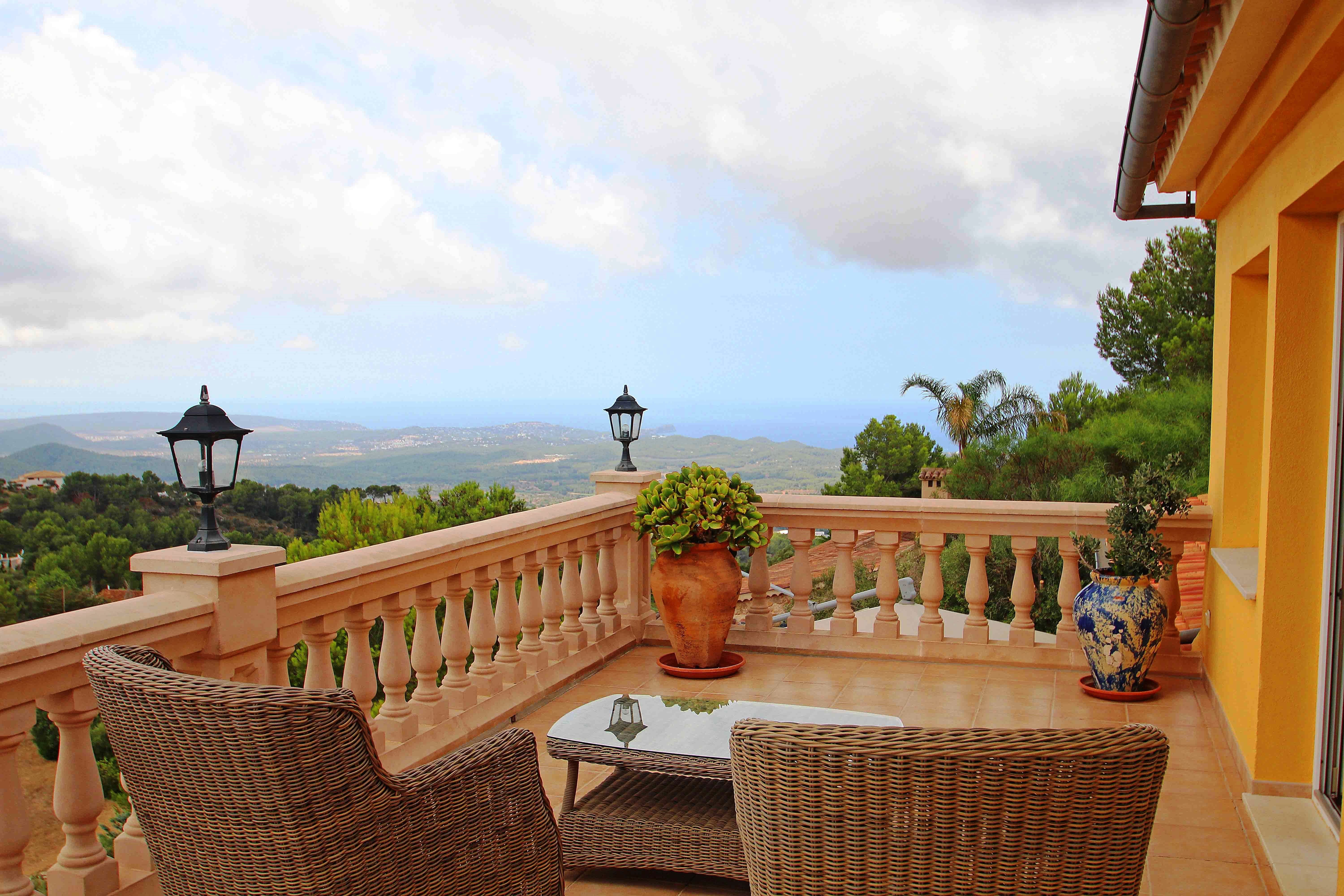 Casa mediterránea con vistas panorámicas en Son Font