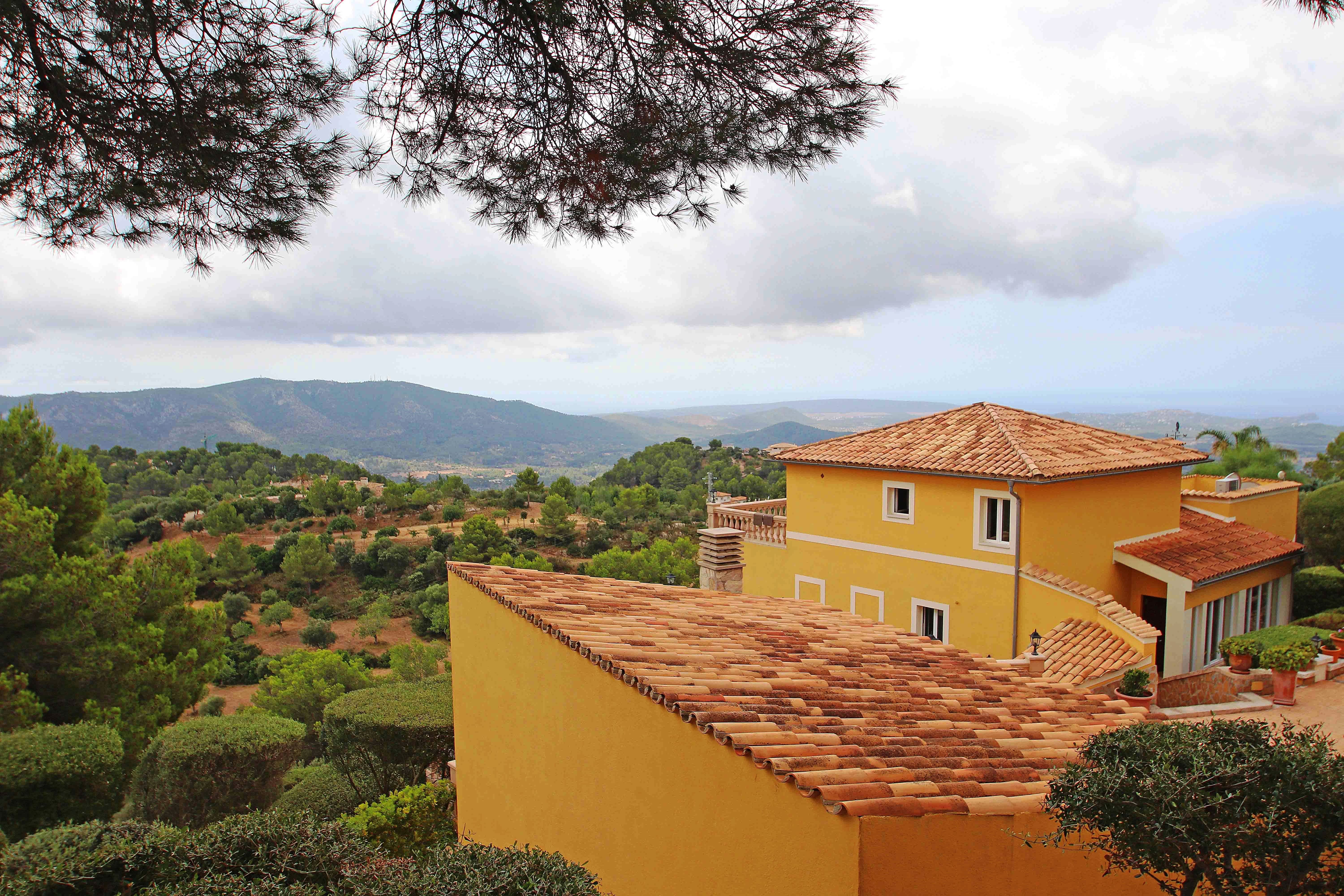 Casa mediterránea con vistas panorámicas en Son Font