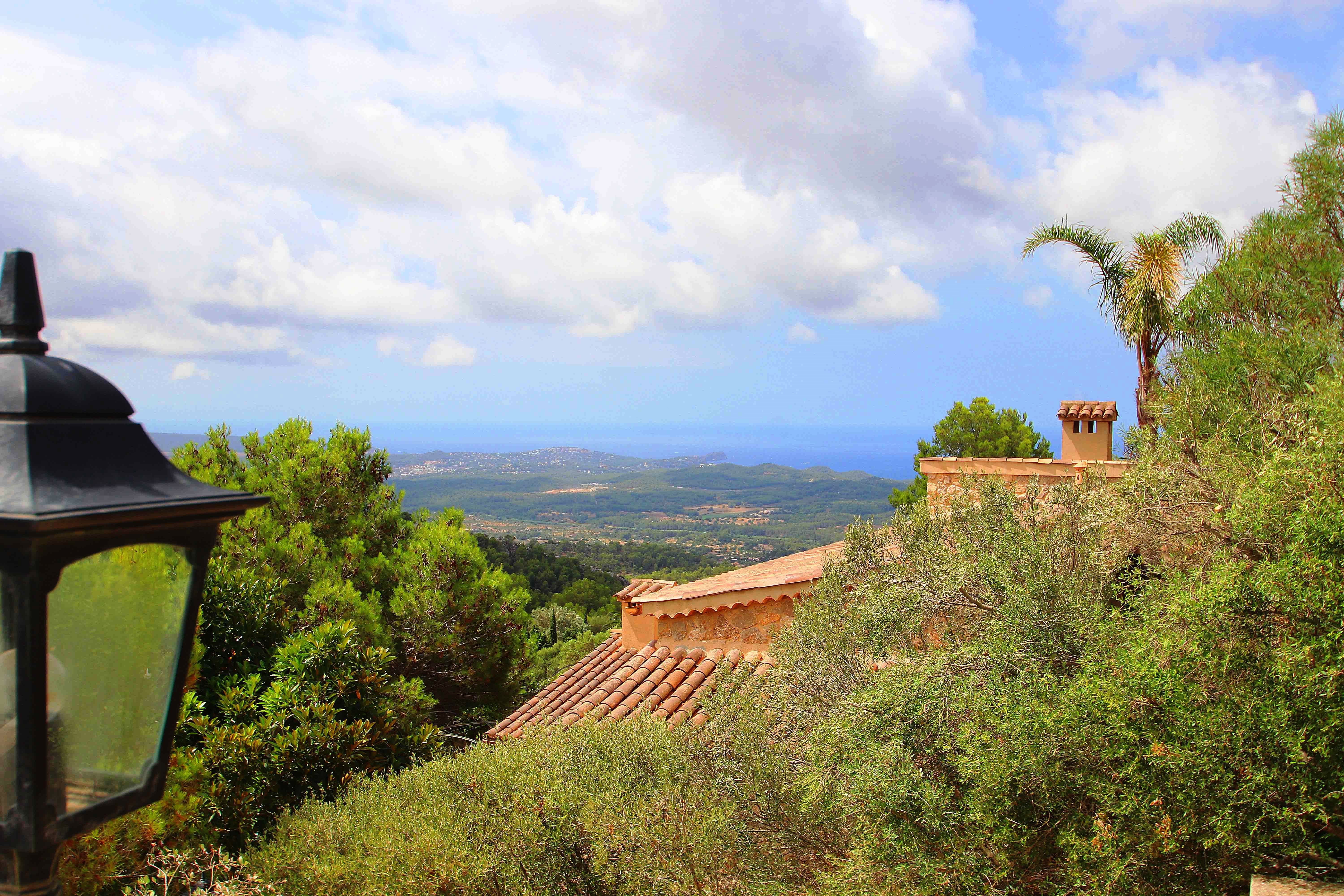 Casa mediterránea con vistas panorámicas en Son Font