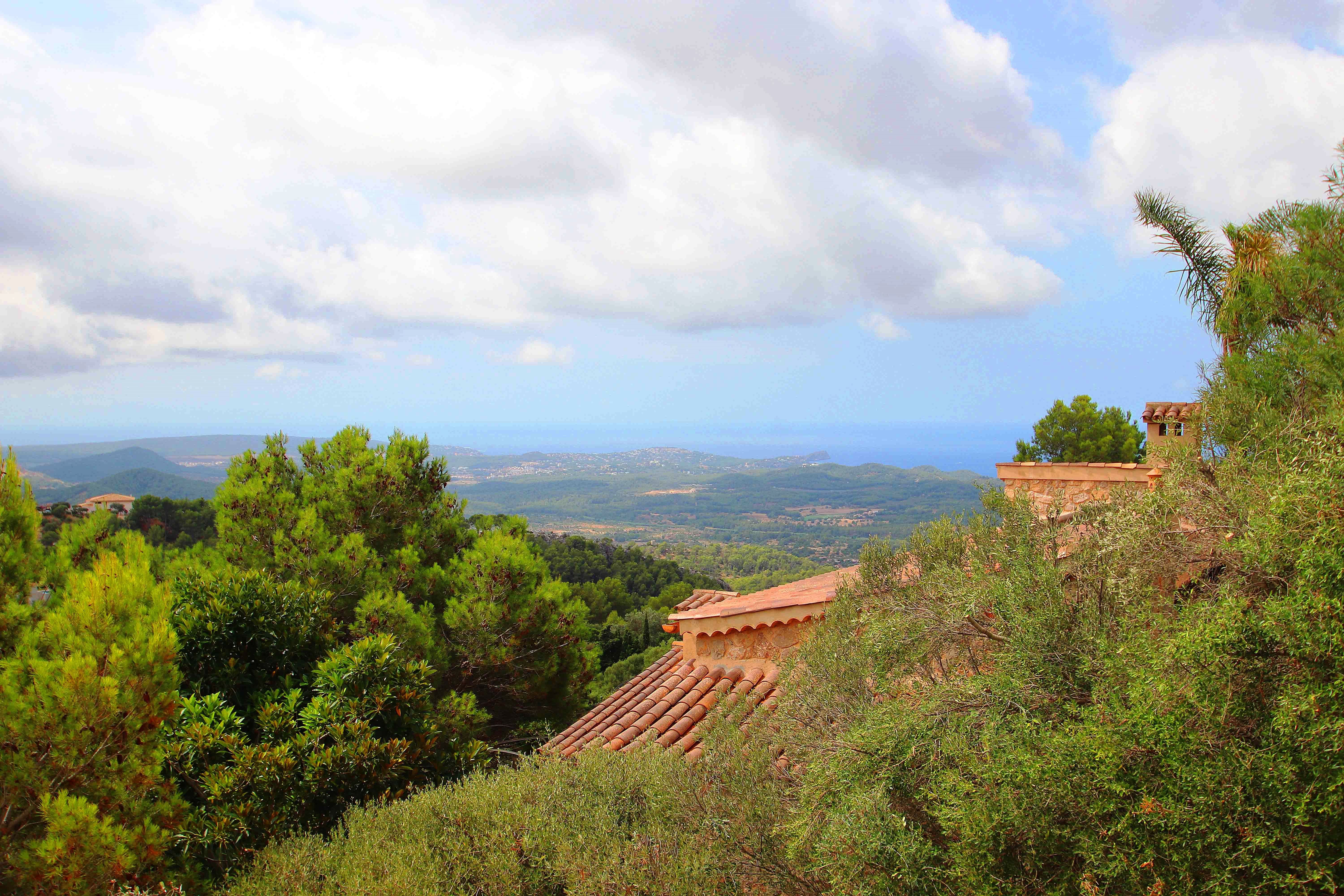 Casa mediterránea con vistas panorámicas en Son Font