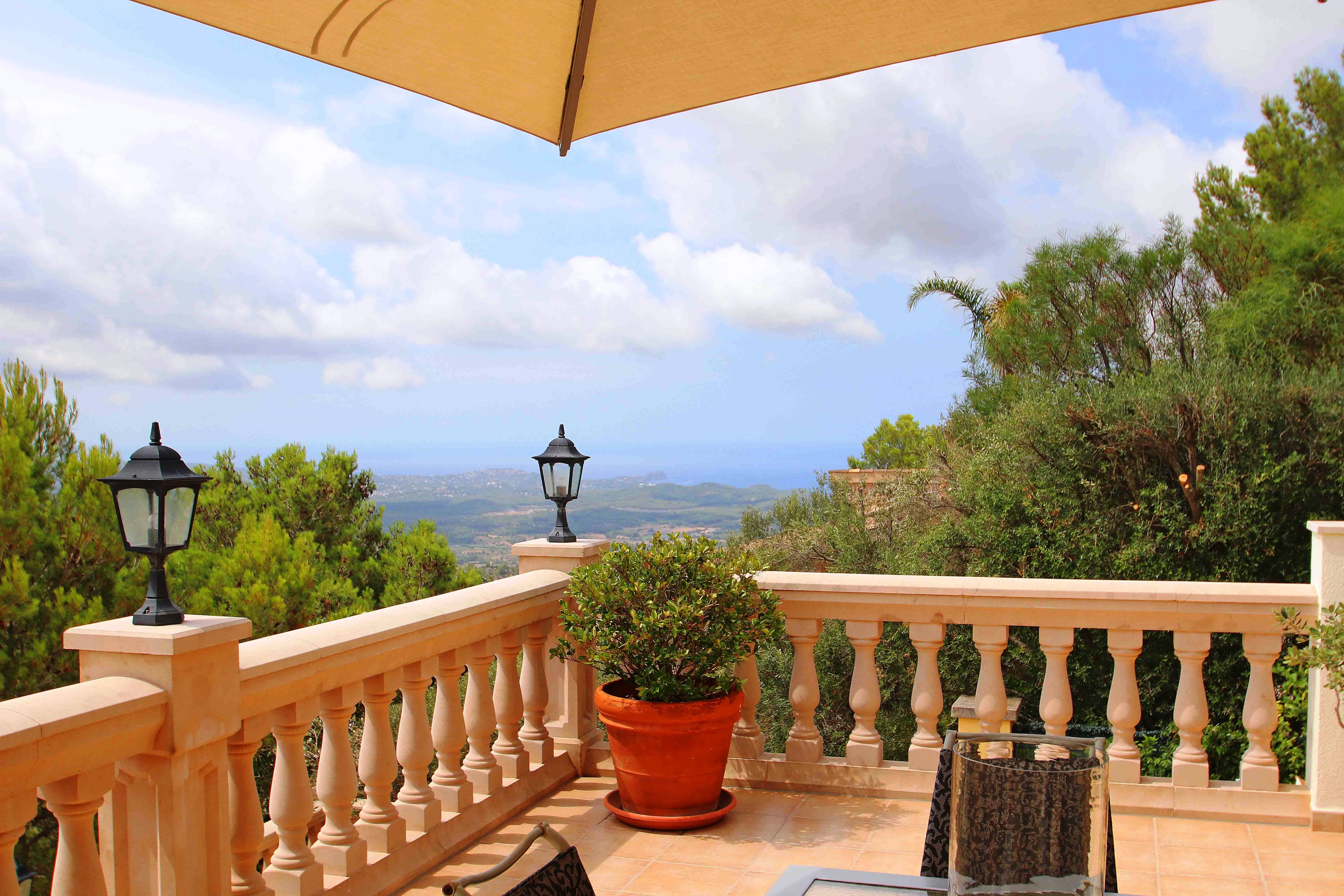 Casa mediterránea con vistas panorámicas en Son Font