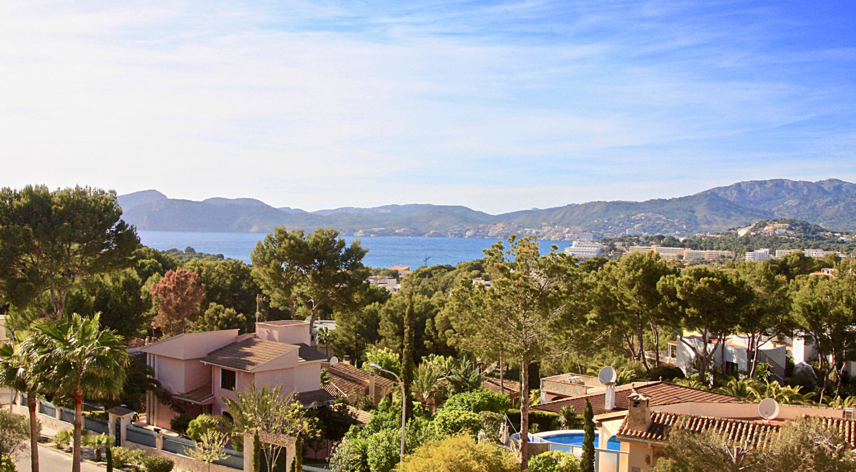 Mediterranean style villa with bay views Santa Ponsa