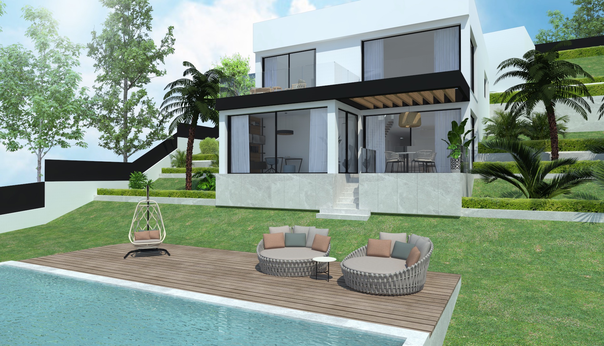 New key-ready luxury villa Costa D`en Blanes