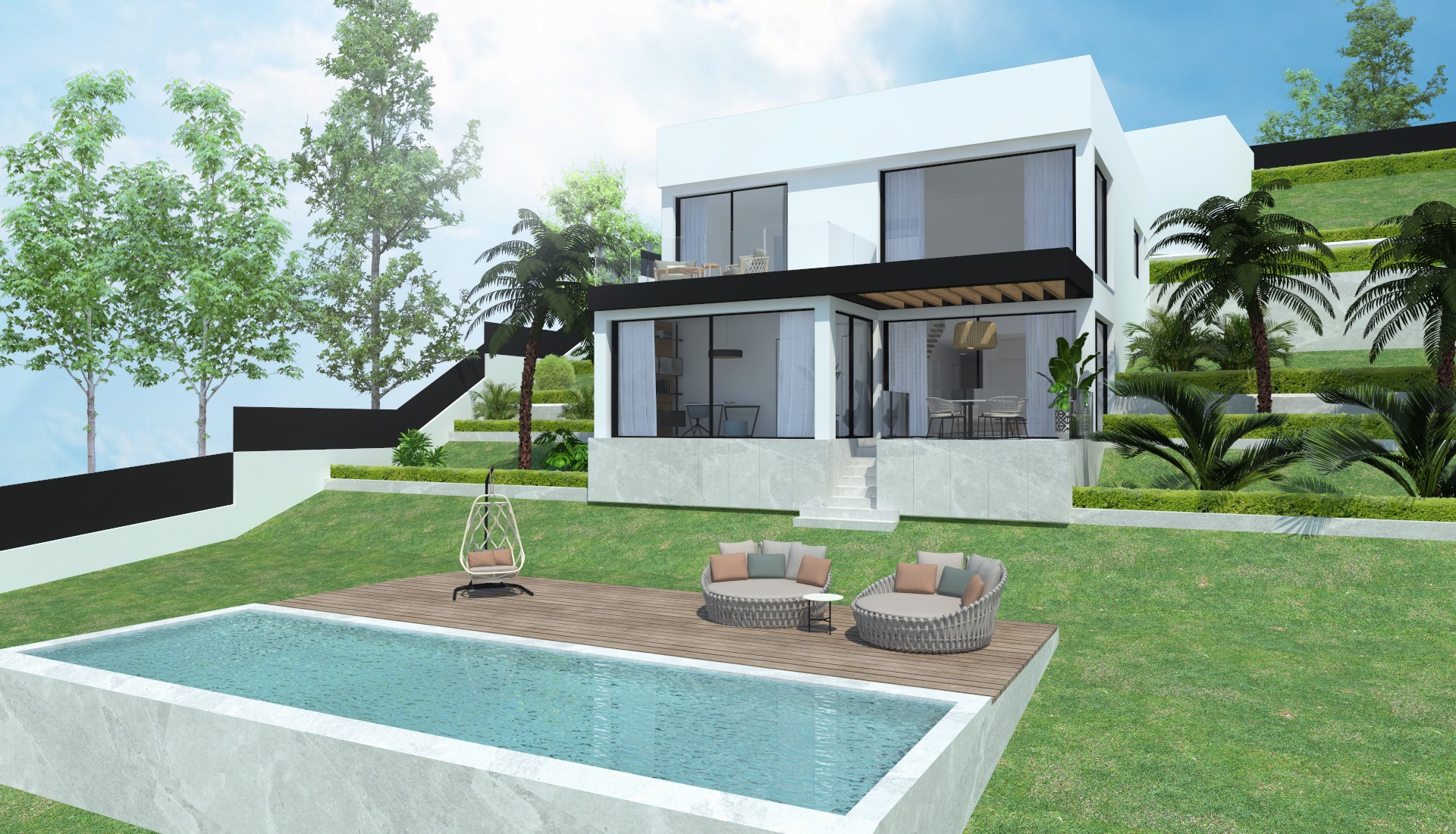New key-ready luxury villa Costa D`en Blanes