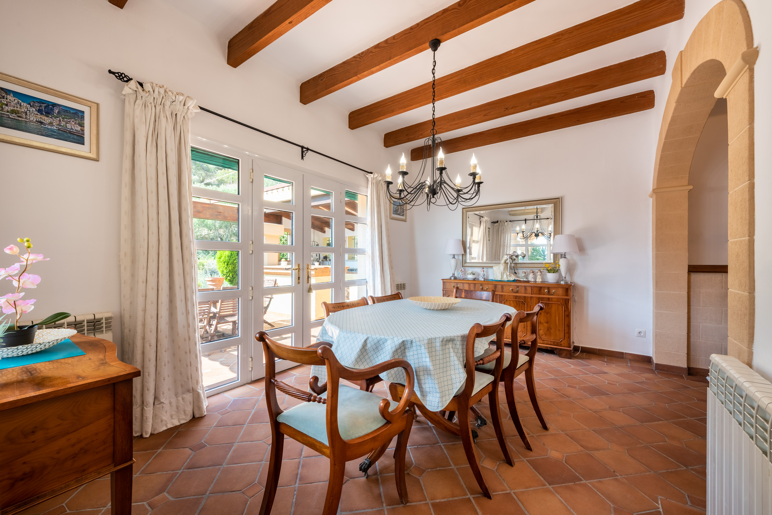 Cozy country house in Son Font with panoramic sea views