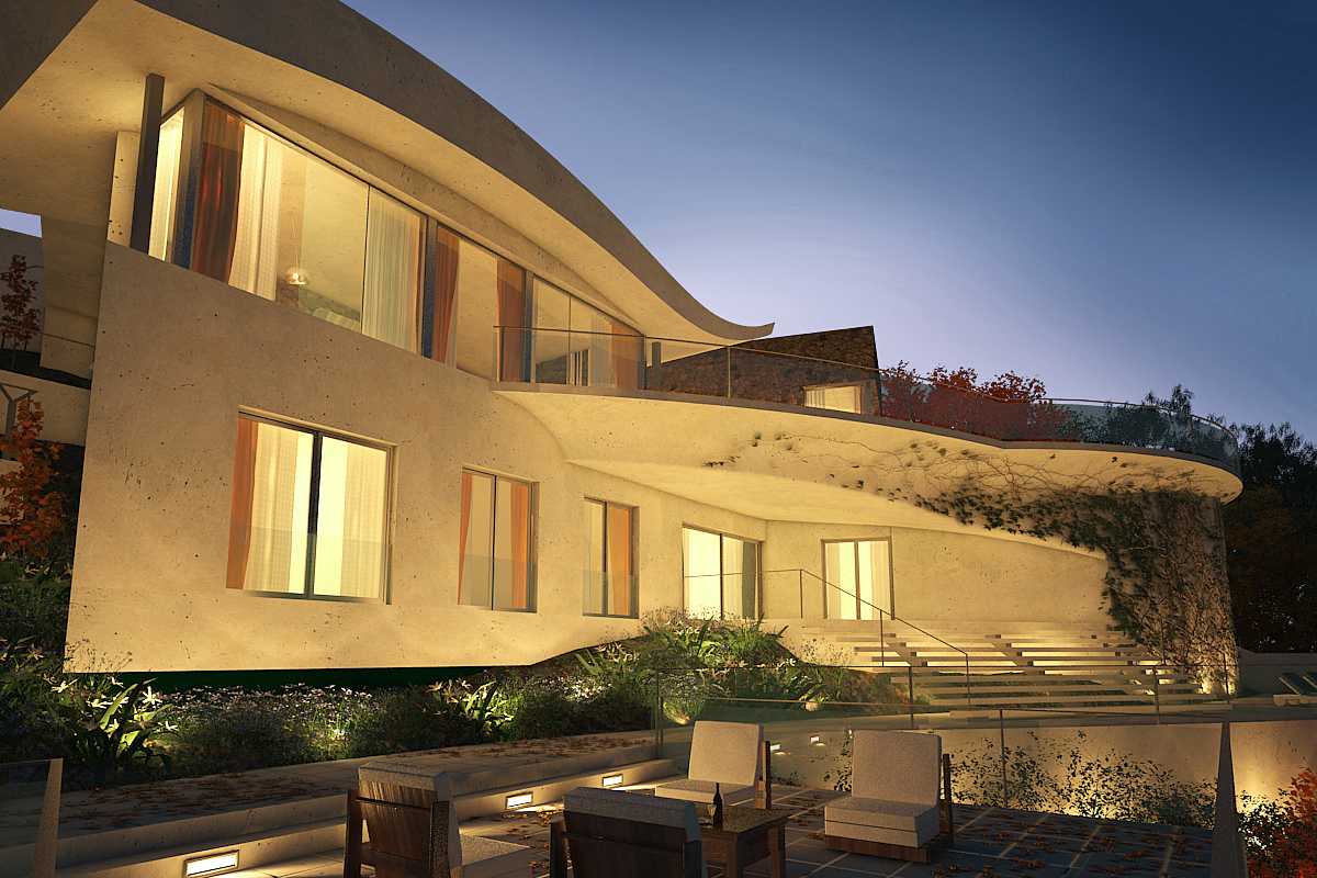 Stunning modern style villa with sea views